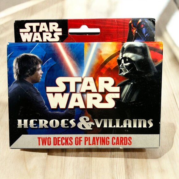 Star Wars Heroes & Villains Two Deck Playing Card Set By Cartamundi - Picture 1 of 5